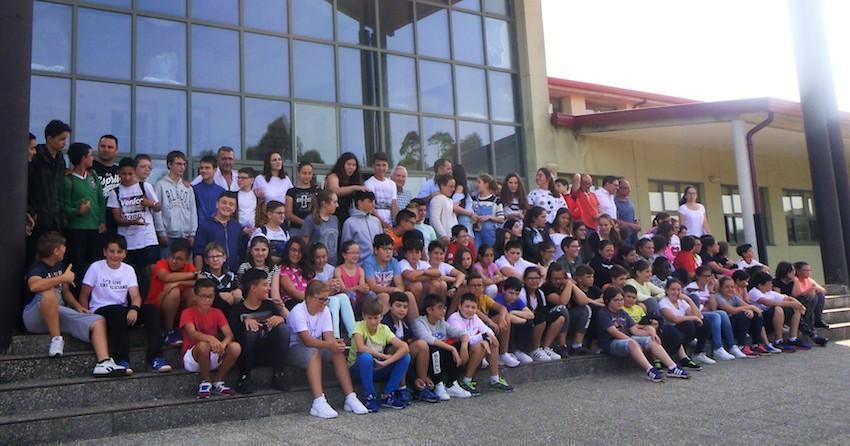 Nenos de Camarinas que participaron no programa O Mar na Escola 2017