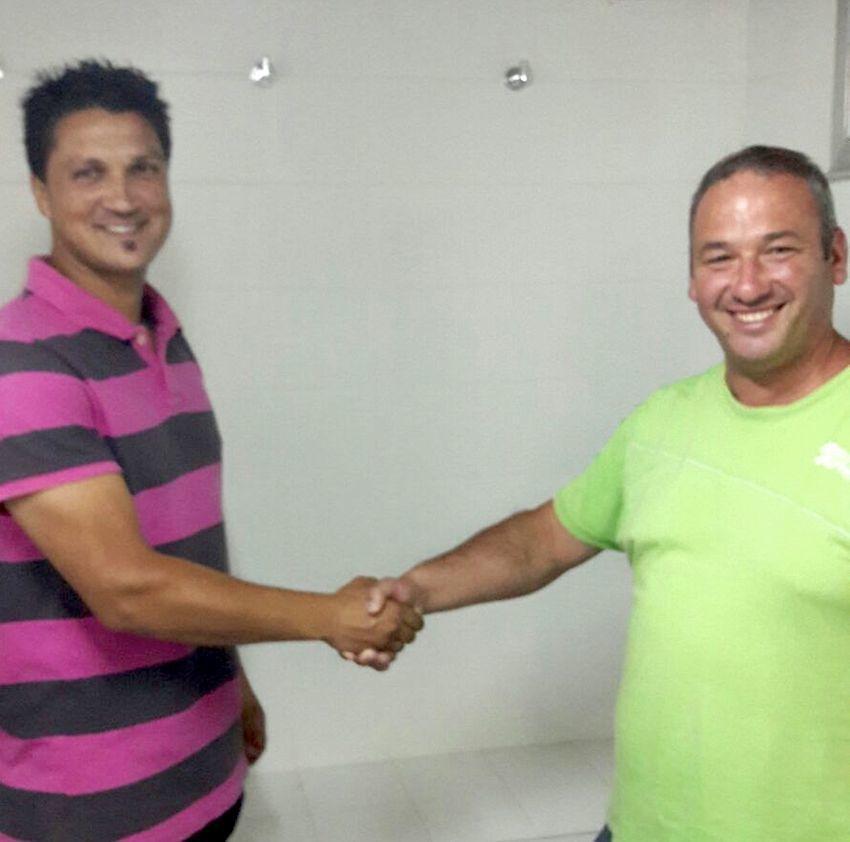 Roberto Amoedo co novo presidente do Mazaricos, Emilio Ferreiro