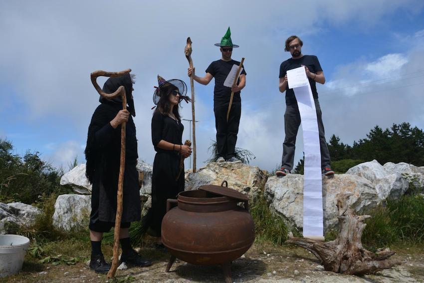 Aquelarre na Eira das Meigas do Monte Neme lugar fundacional da Plataforma