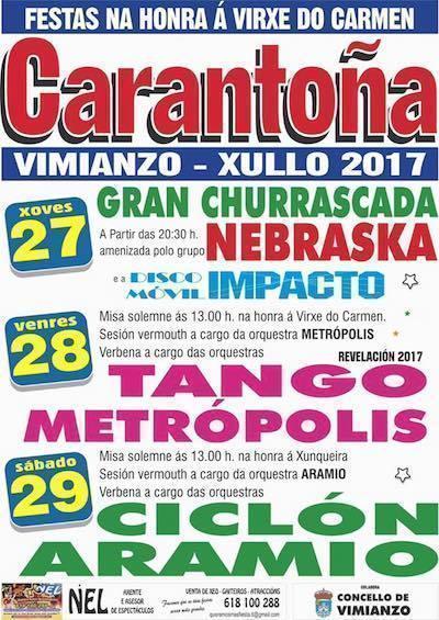 Festas do Carme de Carantona-Vimianzo 2017