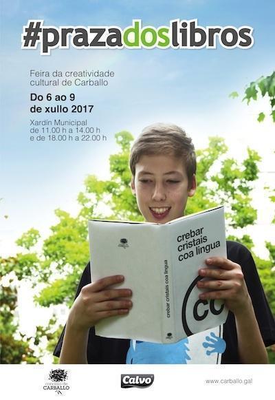 Cartel Praza dos Libros carallo 2017