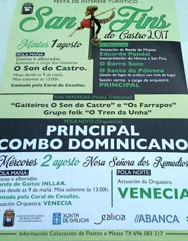 Festas de San Fins do Castro-Cabana 2017