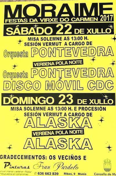 Festas do Carme de Moraime-Muxia-2017