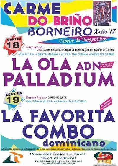 Festas do Carme do Brino de Borneiro-Cabana 2017