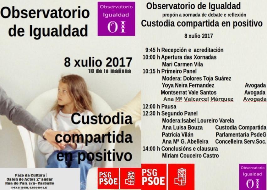 Xornadas sobre Custodia Compartida do PSOE en Carballo