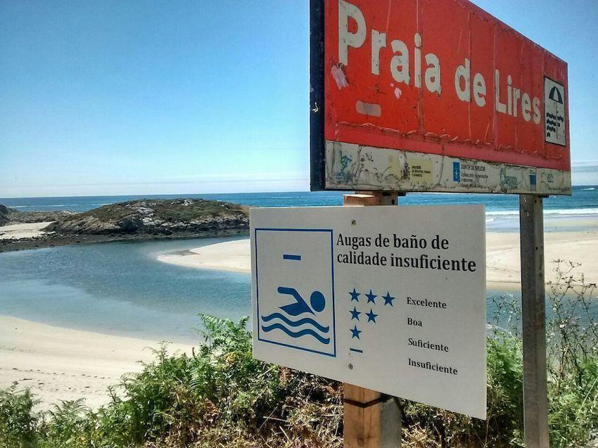 praia de lires non saudable