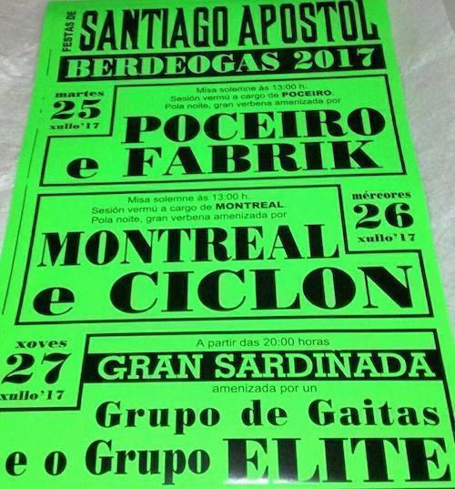 Festas do Apostolo de Berdeogas-Dumbria 2017