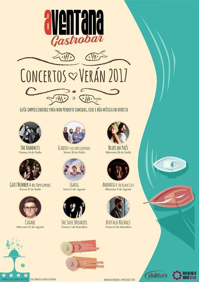 Concertos veran na Ventana de Laxe 2017Concertos veran na Ventana de Laxe 2017
