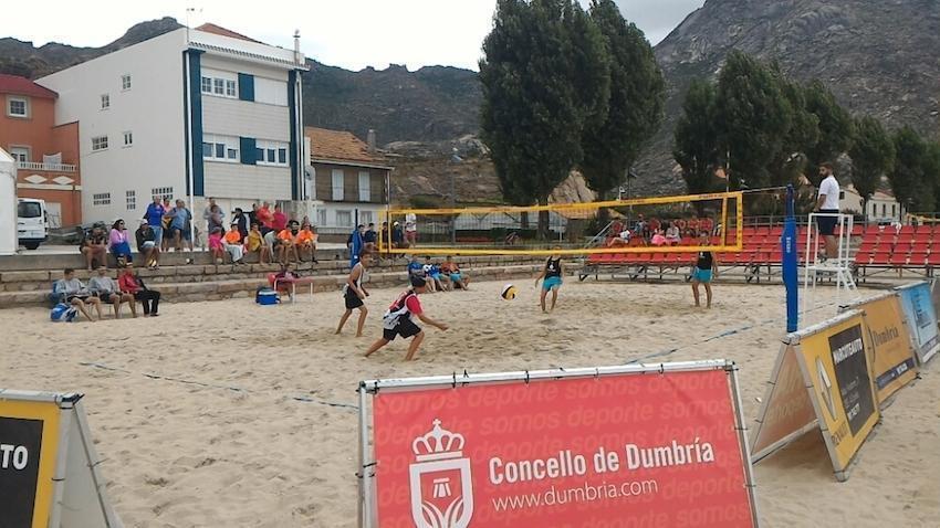 Imaxe do Campionato nacional de volei praia cadete no Ézaro