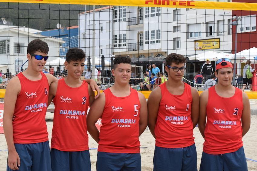 Equipo de Volei Dumbria cadete-Foto-Jorge Castro