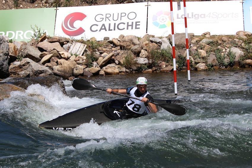 Iago Canosa no Slalom de Sabero