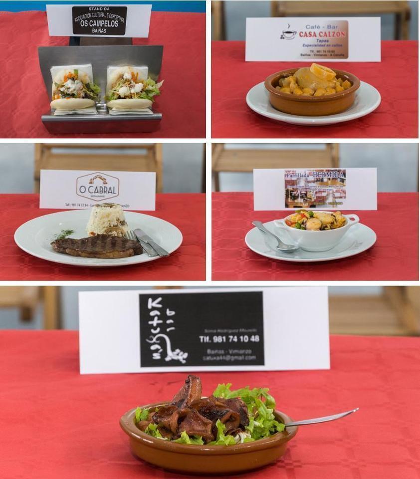 Tapas da ruta de Bainas
