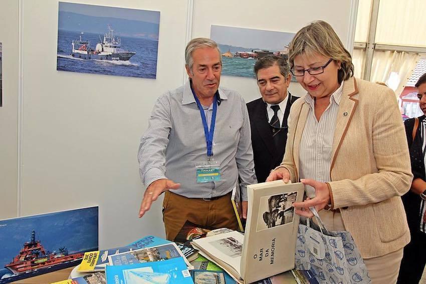 A Conselleira do Mar Rosa Quintana con Jose Oliveira e Pato-Foto-Josema Ojen