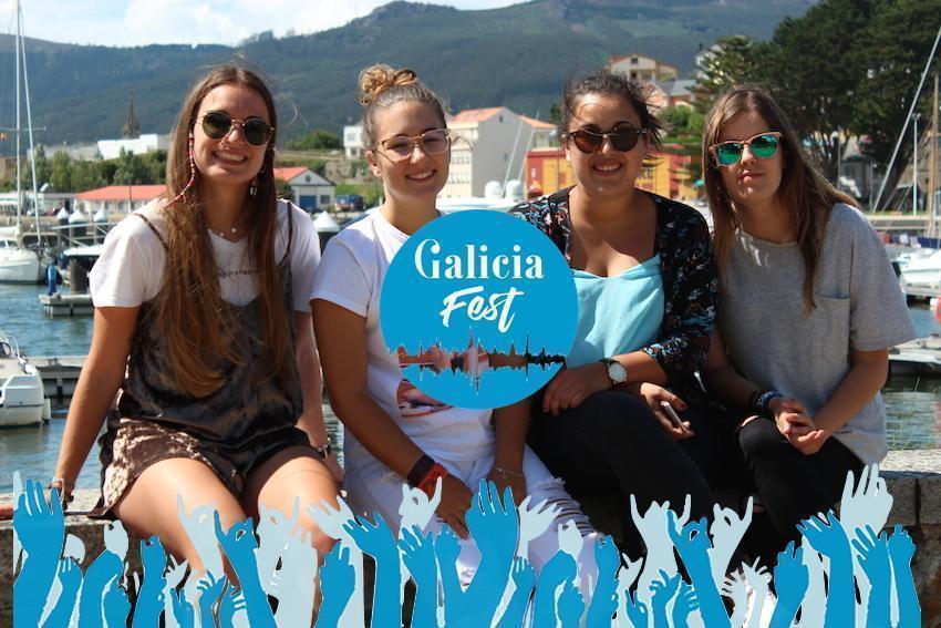 A vimiancesa Cristina Perez Lado, segunda pola dereita, co equipo de GaliciaFest