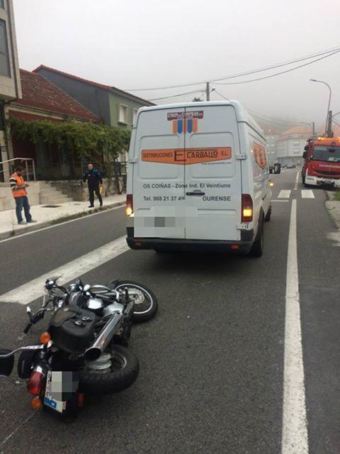 Accidente de moto en Louro