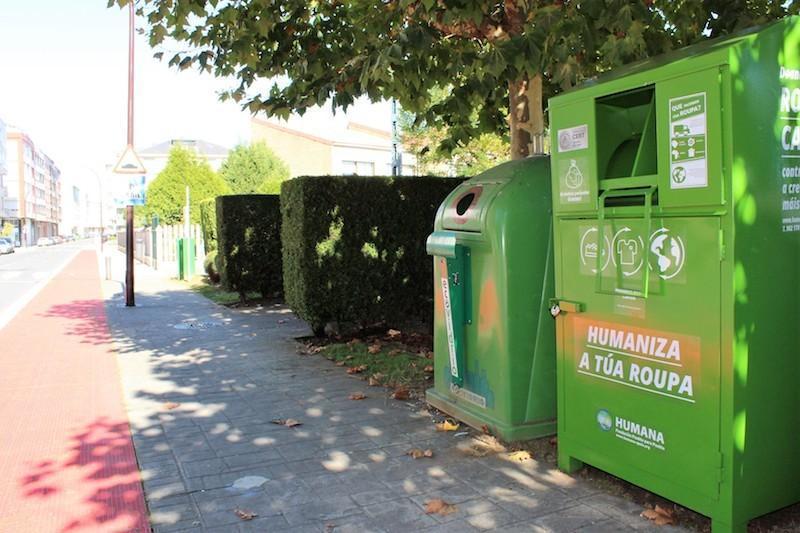 Novo colector de roupa de Humana na Avda. Bergantinos Carballo