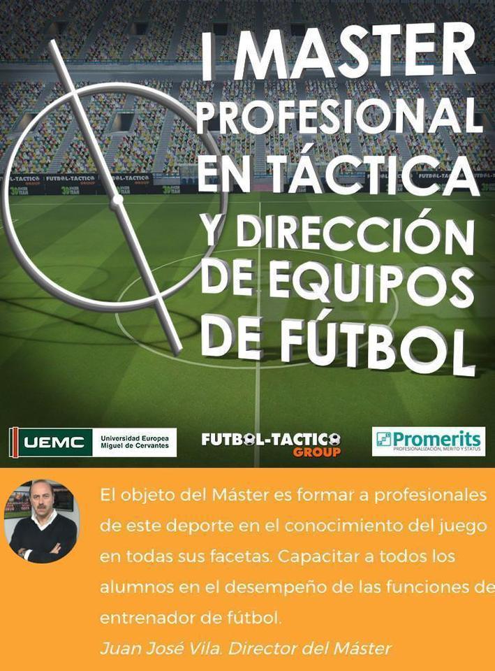 Master de Futbol Tactico sobre Tactiuca