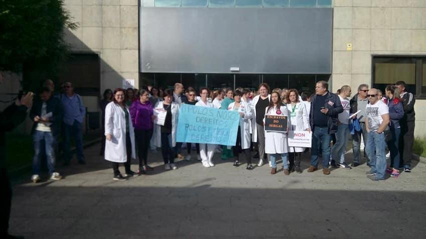 Concentracion no Hospital de Cee