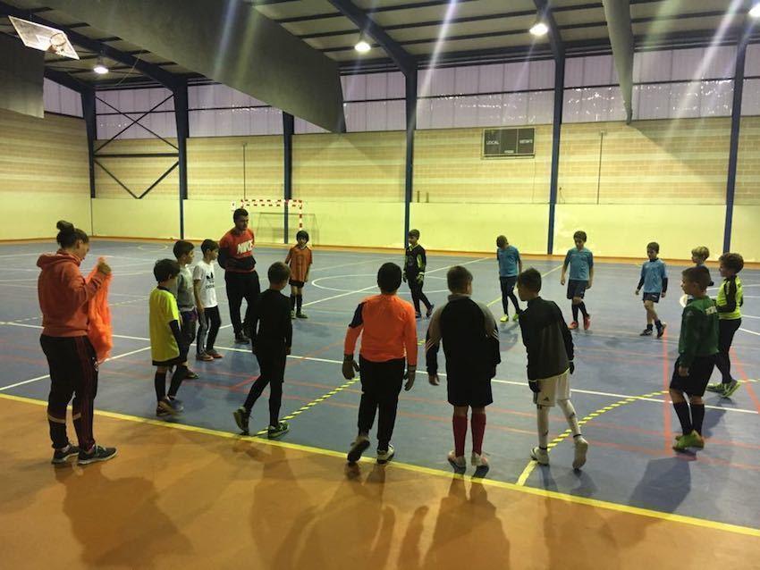 Adestramento da Seleccion da Costa Benxamin de Futbol Sala