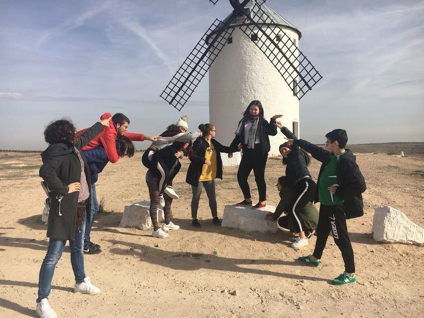 Estudantes do IES Fernando Blanco nas terras do Quixote