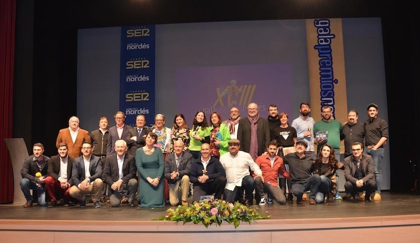 Foto de familia da Gala dos Premios Nordes