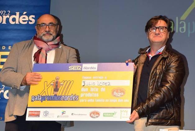 Julio Lopez de Bazarra entregou un dos premios