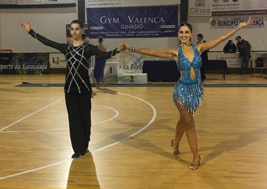 Unha das parellas de baile do Club Arte e Movemento