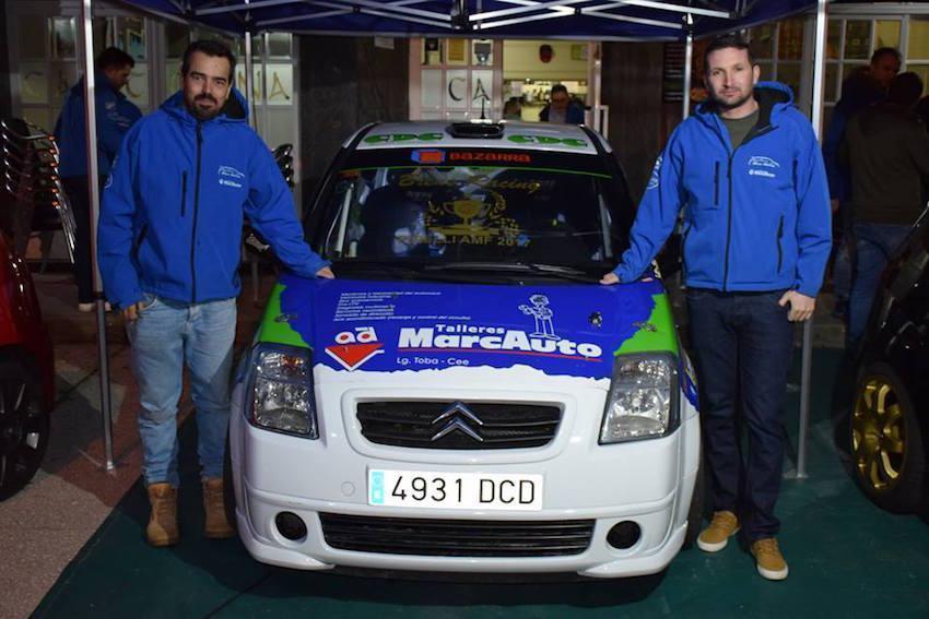 Juan Gándara e Heri Atán co seu Citroen C2 de Senra Sport co que se proclamaron Campións Galegos