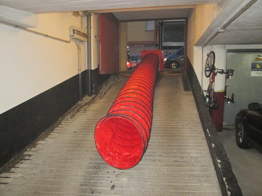 extractor de fumes usado polos Bombeiros de Carballo