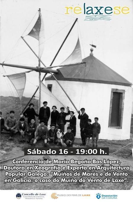 Conferencia sobre os muíños de mares e de vento a cargo da Doutora Begoña Bas