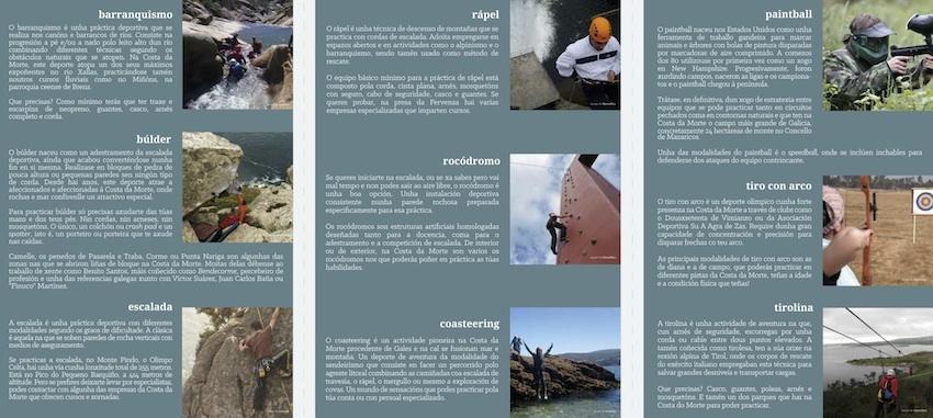 Experiencia CMAT sobre Multiaventura na Costa da Morte-Tipos