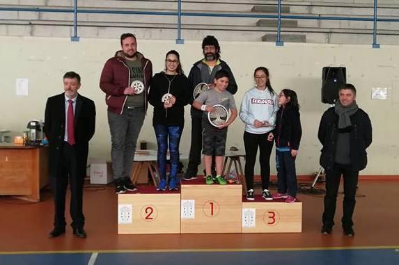 podium afeccionados do Torneo de Zas