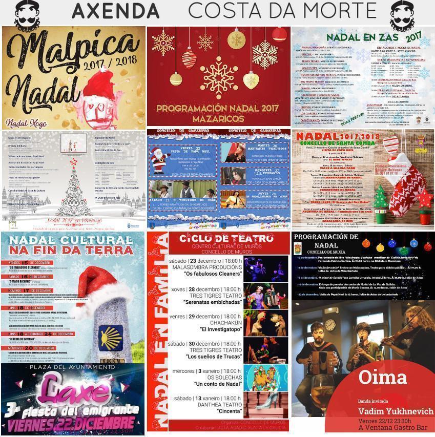 Axenda Costa da Morte de Nadal 2017