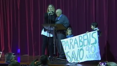 Homenaxe en Corcubion ao Gaiteiro Victorino