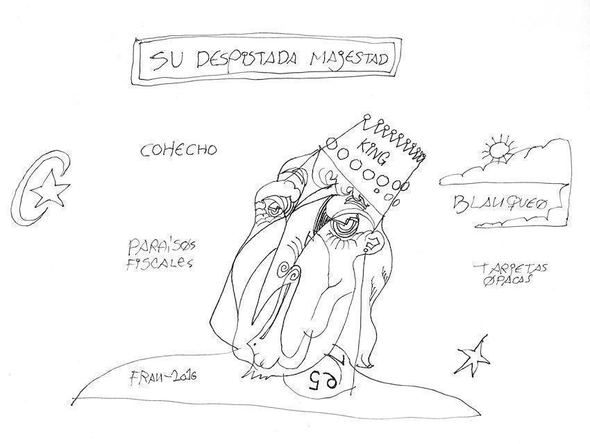 Rei Corrupto-Debuxo de Fran Martin de APEM cee