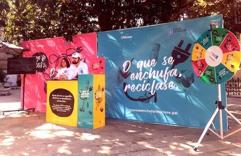 O que se enchufa reciclase posto en Ourense