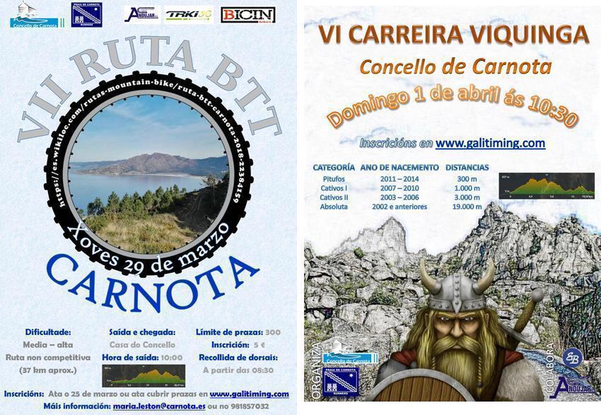 VII RUTA BTT de Carnota e Carreira Vikinga 2018