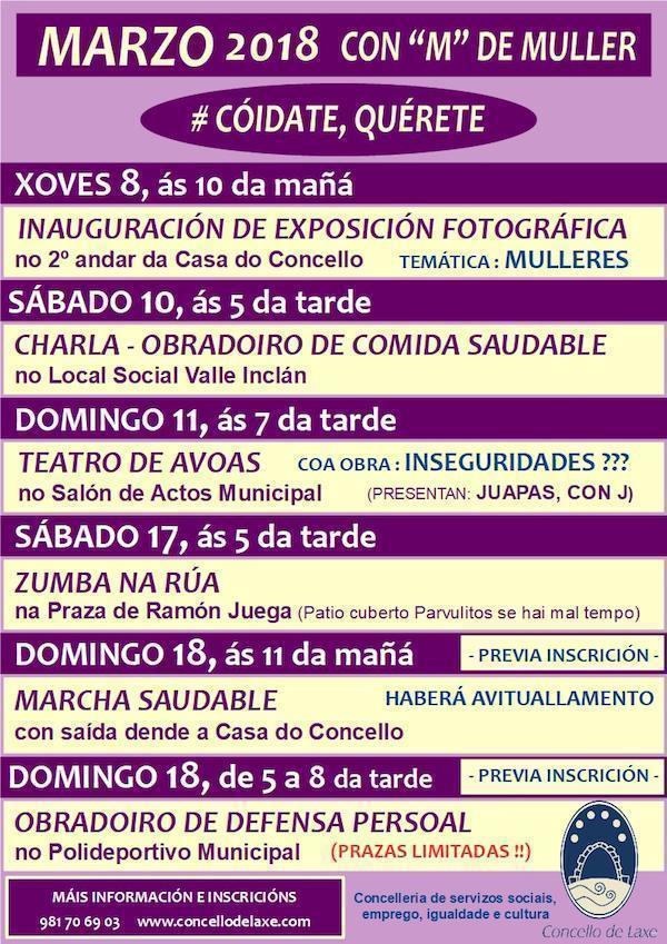 Cartel mes da muller 2018 laxe xeral copia