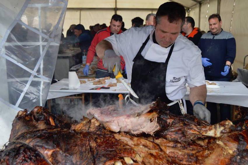 Degustacion de espeto en Santa Comba