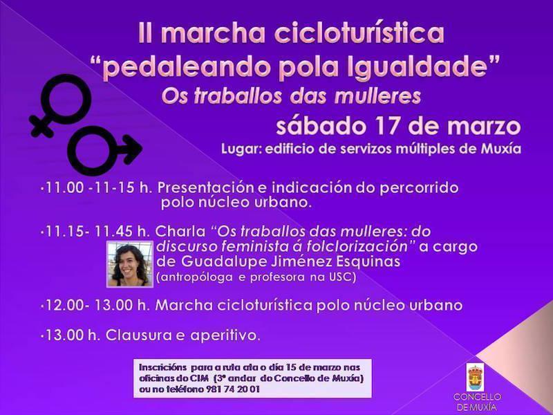 Pedaleando pola igualdade en Muxia