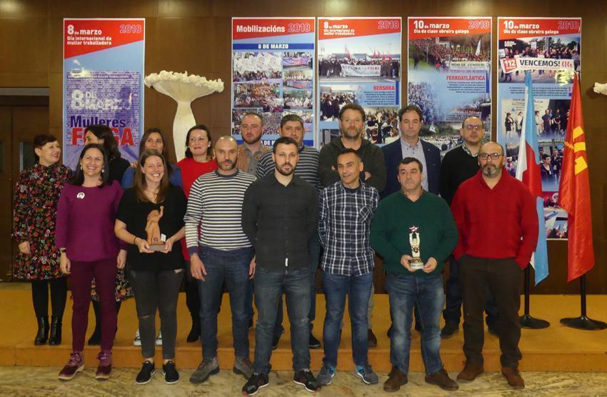 A CIG entregou os Premios 8 e 10_Marzo as traballadoras de Bershka e de Ferroatlantica Costa da Morte