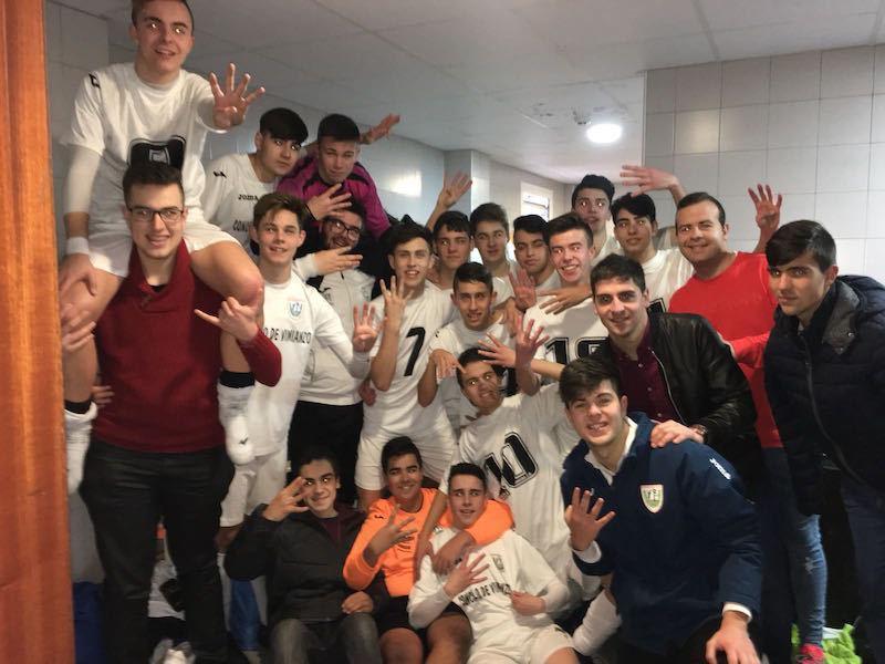 Soneira Xuvenil celebrando a vitoria ao Baio