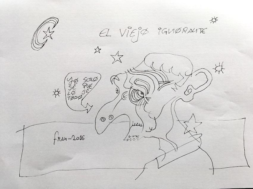 Debuxo de Fran Martin Vello Ignorante