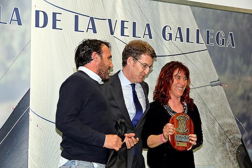 Marcos Trillo e Noemi Bermudez na Gala da Federacion Glega de Vela