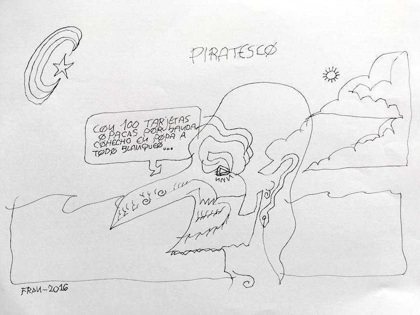 Debuxo Fran Martin-Politico pirata