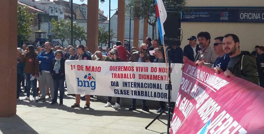 Concentración da CIG en Cee polo 1 de maio -Foto-Rafa Quintáns