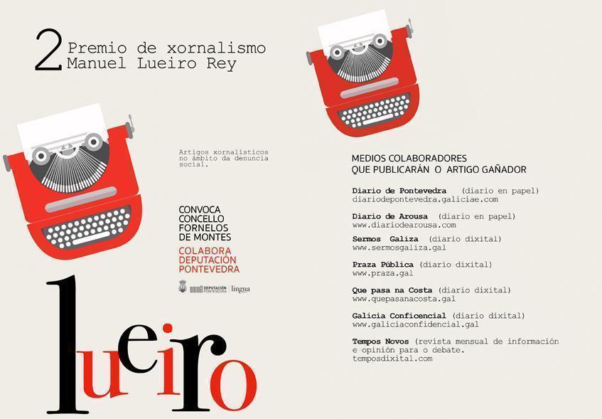 II PREMIO XORNALISMO Manuel Rey de Fornelos de Montes