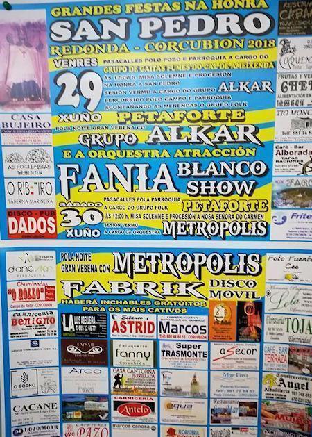 Festas de SAn Pedro da Redonda-Corcubion 2018