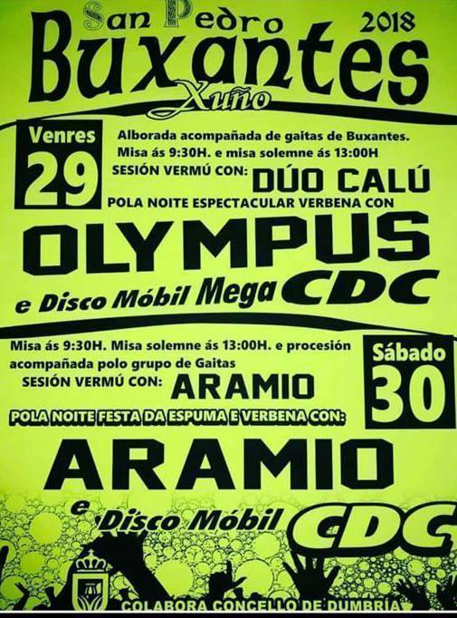 Festas de San Pedro de Buxantes-Dumbria 2018