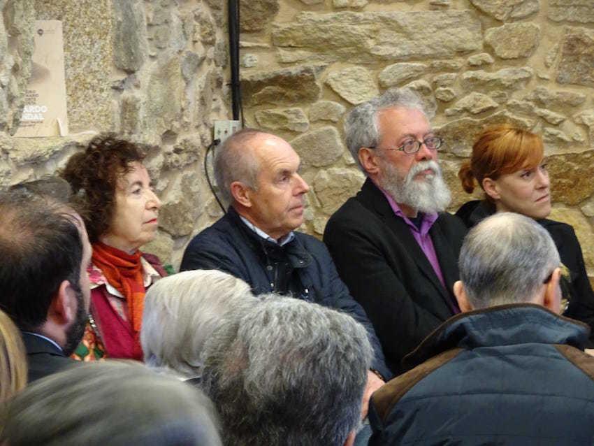 Os Bos e Xenerosos da Fundacion Eduardo Pondal 2018: Marilar Alexandre, Xan Fdez. Carrera (recollendo o premio a Xaquín Marín), Quico Cadaval e Sés